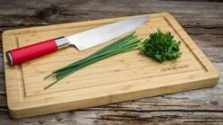 Grillfürst Schneidebrett Set, 2 Kleine Schneidebretter 39 X 26cm, 1 Großes Schneidebrett 50 X 30cm -Outdoor-Grillladen Grillfuerst Schneidebrett klein Schnittlauch