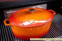 Grillfürst Dutch Oven Sternentöpfchen / Gusseisen Bräter - Emailliert - XL - Blau -Outdoor-Grillladen Grillfuerst Sternentoepfchen XL Gusseisenbraeter Beispiel 1