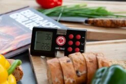 Grillfürst Funk-Thermometer / Grillthermometer / Grillgut Thermometer - Eintracht Frankfurt Edition -Outdoor-Grillladen Grillthermometer Eintracht Frankfurt