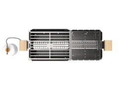 Knister Gasgrill - Ausziehbarer Kompaktgrill -Outdoor-Grillladen Knister Gasgril Grillrost im Grill