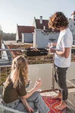 Knister Gasgrill - Ausziehbarer Kompaktgrill -Outdoor-Grillladen Knister Gasgrill Balkongrillen