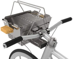 Knister Grill Premium - Ausziehbarer Holzkohle Kompaktgrill -Outdoor-Grillladen Knister Premium Fahrrad