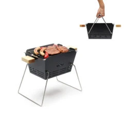 Knister Grill Small - Holzkohle Kompaktgrill -Outdoor-Grillladen Knister Small Transport Henkel umklappbar