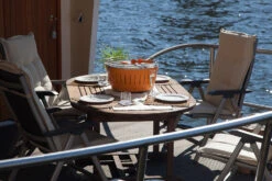 LotusGrill XL - Holzkohle Tischgrill - Mandarineorange Inkl. Tasche