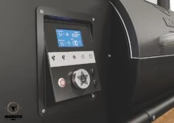 Moesta Pelletgrill Sheriff Inklusive Bambus Ablagebrett - Modell 2023 -Outdoor-Grillladen Moesta BBQPelletgrill Bedienung digital