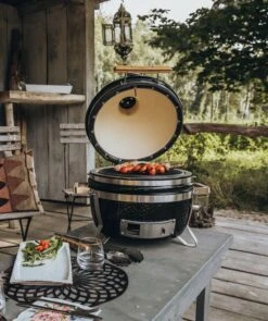 Monolith ICON Black Keramikgrill Tischgrill Inkl. Gestell -Outdoor-Grillladen Monolith Keramikgrill Icon Tischgrill