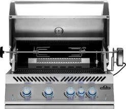 Napoleon 700-Series 32" BIG32 Edelstahl Einbaugrill Inkl. Drehspieß - Modell 2023 -Outdoor-Grillladen Napoleon Einbaugrill BIG32 Rotisserie Motor Drehspiess