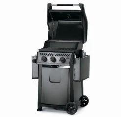 Napoleon Freestyle 365 Gasgrill, Graphit - Modell 2023 - X-DEAL Inkl. Drehspiess -Outdoor-Grillladen Napoleon Freestyle 365 Gasgrill Seite Deckel offen