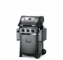 Napoleon Freestyle 365 Gasgrill, Graphit - Modell 2023 - X-DEAL Inkl. Drehspiess -Outdoor-Grillladen Napoleon Freestyle 365 Gasgrill Seiten abgeklappt