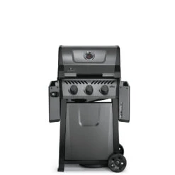 Napoleon Freestyle 365 Gasgrill, Graphit - Modell 2023 - X-DEAL Inkl. Drehspiess -Outdoor-Grillladen Napoleon Freestyle 365 Gasgrill front Seiten abgeklappt