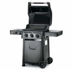 Napoleon Freestyle 365 Gasgrill, Graphit - Mit Sizzle Zone - Modell 2023 -Outdoor-Grillladen Napoleon Gasgrill Freestyle 365 Side Deckel offen