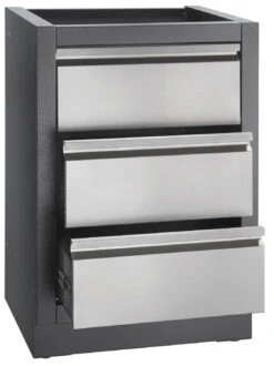 Napoleon Outdoor Küche Oasis 100 Mit LEX 485 Edelstahl Einbaugrill Ohne Vordefinierte Arbeitsplatte -Outdoor-Grillladen Napoleon Oasis Outdoor Kueche 2er Schubladenschrank 2