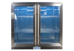 Napoleon Outdoor - Kühlschrank, 210 Liter, 2-türig Mit Doppelverglasung Und LED Beleuchtung - Wasserdicht Nach IP24 -Outdoor-Grillladen Napoleon Outdoor Kueche Kuehlschrank leer beleuchtet