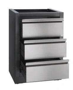 Napoleon Outdoor Küche Oasis 300 Mit Prestige Pro 665 Edelstahl Einbaugrill Ohne Vordefinierte Arbeitsplatte -Outdoor-Grillladen Napoleon Schubladenschrank Oasis 3 er 1