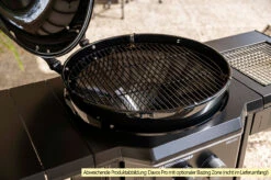Outdoorchef Gas Kugelgrill: Davos 570 G Pro -Outdoor-Grillladen Outdoorchef Davos 570 G Trichtersystem Deckelscharnier