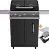 Outdoorchef Dualchef 325 G Gasgrill Mit Seitenkocher + BLAZING ZONE Infrarotbrenner + DGS Gusseisen Grillrost 2 Stk. + DGS Gemüse Grillrost 2 Stk.
