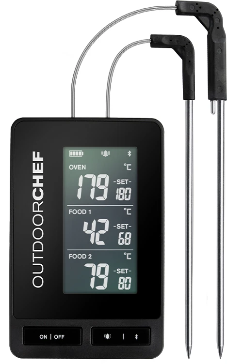 Outdoorchef Gourmet Check PRO Black - Bluetooth Grillthermometer Mit 3 Temperaturfühlern 1 Outdoorchef Gourmet Check PRO Black - Bluetooth Grillthermometer Mit 3 Temperaturfühlern