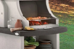 Palazzetti Grillkamin Bastia Mit Pizzaofen Inkl. Montagematerial -Outdoor-Grillladen Palazzetti Grillkamin Bastia Simsplatte Marmotech