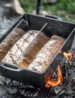 Petromax Baguetteblech Für Kastenformen K4 Und K8 -Outdoor-Grillladen Petromax Baguetteblech K8 Kastenform Anwendung