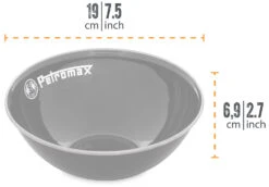 Petromax Emaille Schalen / 1000 Ml / Schwarz, 2 Stück