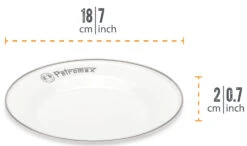Petromax Emaille Teller / Ø18 Cm / Weiß, 2 Stück