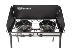 Petromax Gastisch / Gaskocher GE90 Mit Mehrfachbrenner -Outdoor-Grillladen Petromax Gastisch ge90 von oben Doppelbrenner