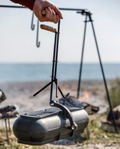 Petromax Kartoffelbräter XL Aus Gusseisen -Outdoor-Grillladen Petromax Gusseisen Kartoffelbraeter gross anheben