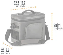 Petromax Kühltasche 8 Liter / Sandfarben -Outdoor-Grillladen Petromax Kuehtasche 8Liter Abmessungen 1