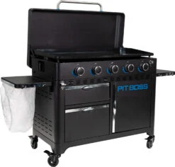 Pit Boss Planchagrill Ultimate Plancha 5-Brenner - Grillstation 14 Pit Boss Planchagrill Ultimate Plancha 5-Brenner - Grillstation -Outdoor-Grillladen Pit Boss Planchagrill Ultimate 5 Brenner Deckel offen