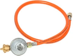 Rösle Ersatzteil: Druckregler 50 Mbar Mit Integrierter Schlauchbruchsicherung DE/AT, Inkl Schlauch Für Videro