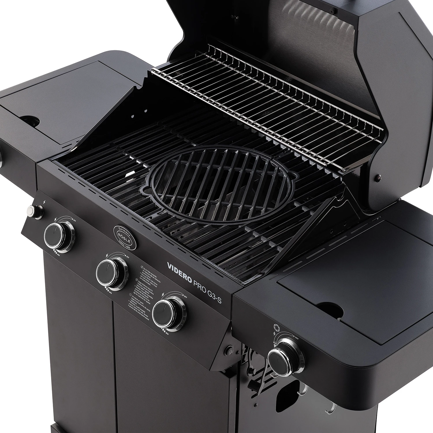 Rösle Gasgrill Videro Pro G3-S Vario+ Mattschwarz - Modell 2023 2 Rösle Gasgrill Videro Pro G3-S Vario+ Mattschwarz - Modell 2023 – Bild 2