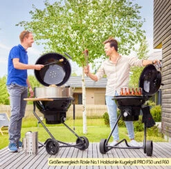 Rösle Holzkohlegrill Kugelgrill No.1 F50 Air Pro Vario+ -Outdoor-Grillladen Roesle Holzkohle Kugelgrill No1 AIR PRO Groessenvergleich 1