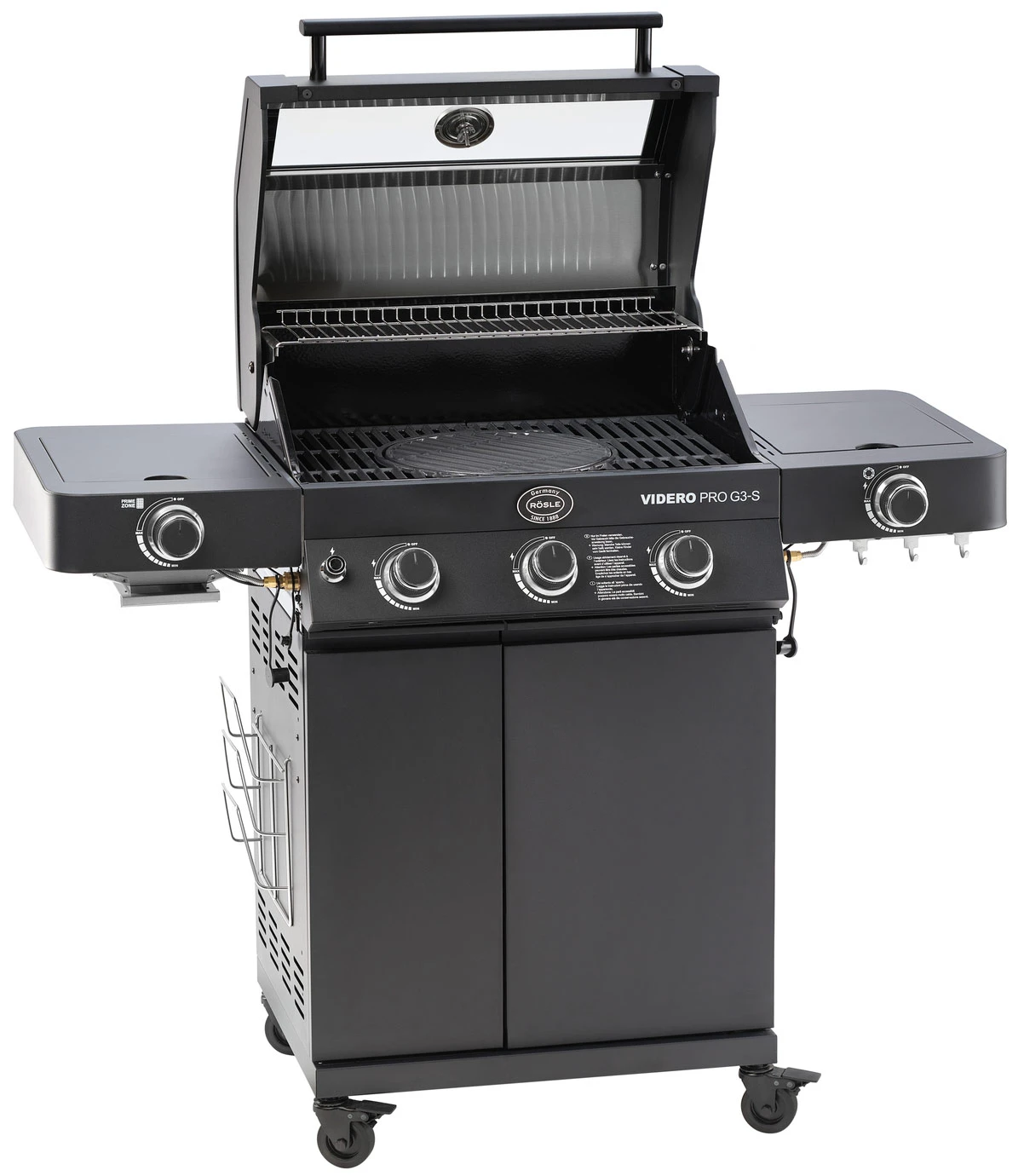 Rösle Gasgrill Videro Pro G3-S Vario+ Mattschwarz - Modell 2023 1 Rösle Gasgrill Videro Pro G3-S Vario+ Mattschwarz - Modell 2023
