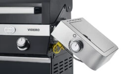Rösle Gasgrill Videro G3-S VARIO+ Schwarz - Modell 2023 -Outdoor-Grillladen Roesle Videro schwarz klappbare Seitenteile Seitenkocher 1