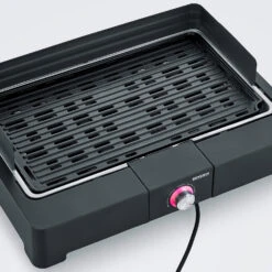 Severin Elektro Tischgrill Mit Grillplatte - 2.200 Watt -Outdoor-Grillladen Severin Elektro Tischgrill Grillplatte Detail