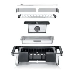 Severin Elektro Tischgrill SENOA Digital Boost - Boost Zone 500°C - 3.000 W -Outdoor-Grillladen Severin Elektrogrill Senoa pg8114 explosion