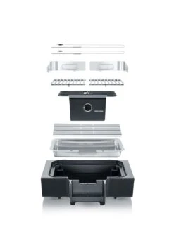 Severin Elektrogrill Tischgrill SEVO G - Boost Zone 500°C - 3.000 W -Outdoor-Grillladen Severin Elektrogrill Sevo G pg8104 explosion