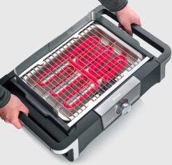 Severin Elektro Tischgrill SENOA Boost - Boost Zone 500°C - 3.000 W -Outdoor-Grillladen Severin Senoa boost s PG8113 safetouch