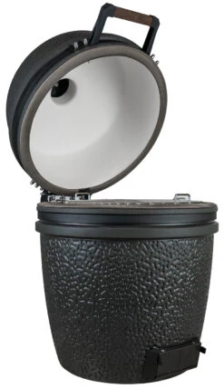 The Bastard Keramikgrill VX Large - Solo - Schwarz Matt - Modell 2023 16 The Bastard Keramikgrill VX Large - Solo - Schwarz Matt - Modell 2023 -Outdoor-Grillladen The Bastard VX Keramikgrill Large Solo offen links