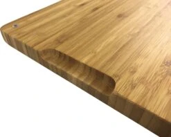 Grillfürst Schneidebrett Klein 39 X 26 Cm Bambus -Outdoor-Grillladen grillfuerst schneidebrett klein griffmulde