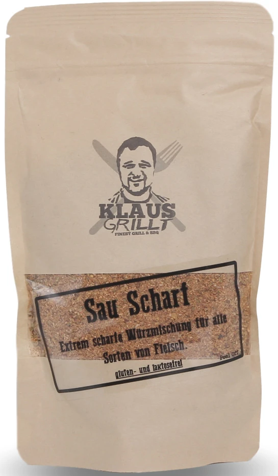 Sau Scharf Gewürzmischung 200 G Beutel By Klaus Grillt 1 Sau Scharf Gewürzmischung 200 G Beutel By Klaus Grillt