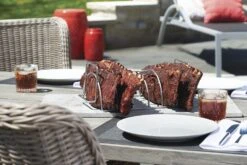 Napoleon 3 In 1 Bratenkorb / Geflügelhalter / Spareribs Halter -Outdoor-Grillladen napoleon spare rib halter anwendung 56019