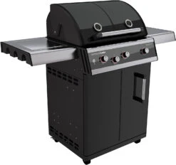 Outdoorchef Dualchef 325 G Gasgrill Mit Seitenkocher + BLAZING ZONE Infrarotbrenner + DGS Gusseisen Grillrost 2 Stk. + DGS Gemüse Grillrost 2 Stk. -Outdoor-Grillladen outdoorchef dualchef 325 g seitlich 18 700 02