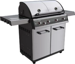 Outdoorchef Dualchef S 425 G Edelstahl Gasgrill Mit Seitenkocher + Blazing Zone Infrarotbrenner + DGS Gusseisen Grillrost 2 Stk. + DGS Gemüse Grillrost 2 Stk. -Outdoor-Grillladen outdoorchef dualchef s 425 g seitlich 18 700 1 1