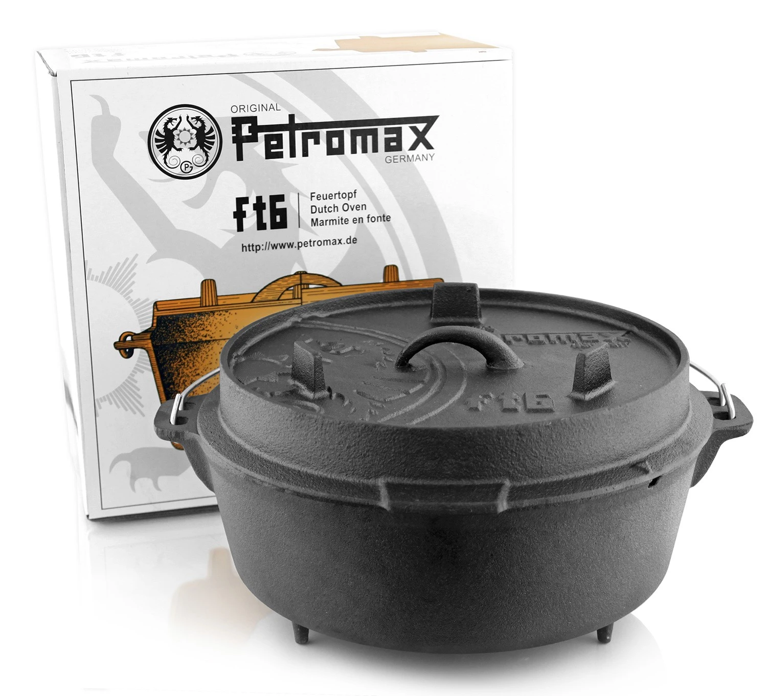 Petromax Ft6 Feuertopf Dutch Oven 5,5 L - Mit Füssen 3 Petromax Ft6 Feuertopf Dutch Oven 5,5 L - Mit Füssen – Bild 3