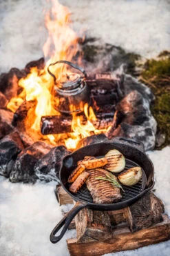 Petromax Grillpfanne Gusseisen Gp30 Mit Stiel -Outdoor-Grillladen petromax grillpfanne stiel lagerfeuer gp30 t