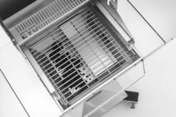 Thüros Holzkohlegrill T300 / Holzkohle Grillstation 42x42 Cm -Outdoor-Grillladen thueros evo3 holzkohle bbq station fdetail innen